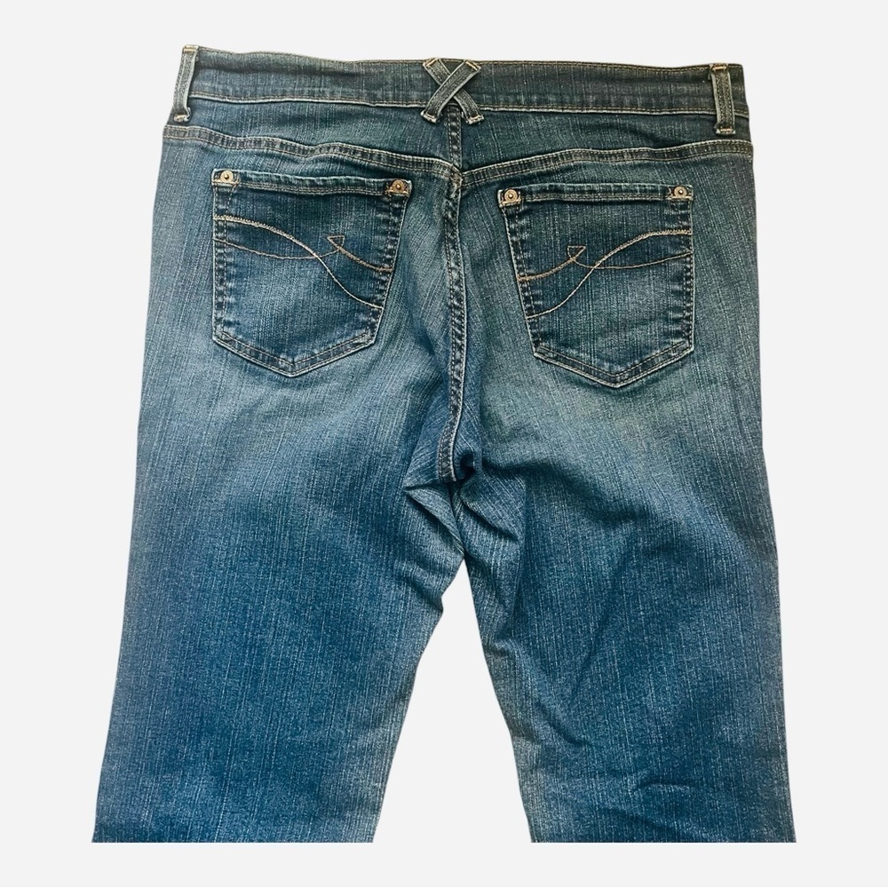 DKNY Ludlow denim blue jeans petites 12R 5 pocket design zipper button stretchy - Picture 16 of 16